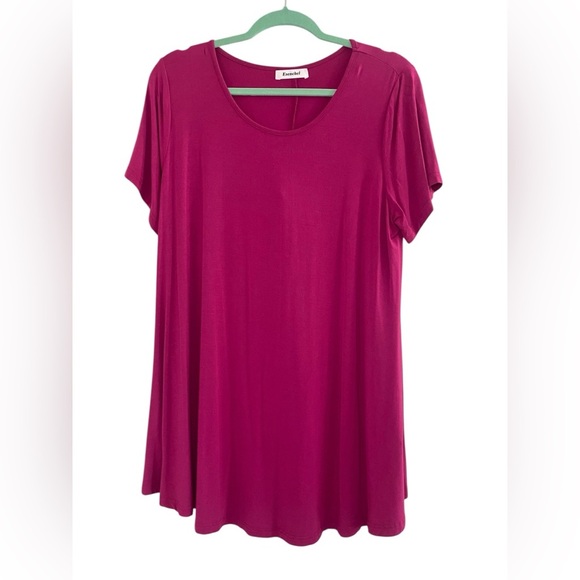 Esenchel Tops - Esenchel Women's Pink Tunic